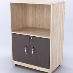 Прилавок ВАЛЕНТИНО №7 выкатной, Дуб Сонома и Дуб Венге