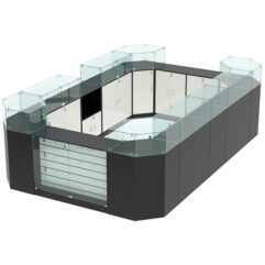 Комплект прилавков ВАЛЕНТИНО №1, Черный и Белый