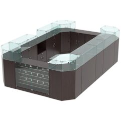 Комплект прилавков ВАЛЕНТИНО №1, Дуб Венге