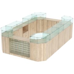 Комплект прилавков ВАЛЕНТИНО №1, Дуб Сонома