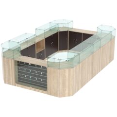 Комплект прилавков ВАЛЕНТИНО №1, Дуб Сонома и Дуб Венге