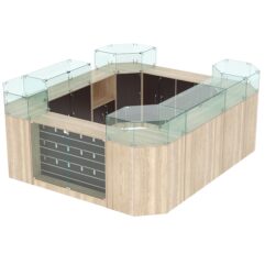 Комплект прилавков ВАЛЕНТИНО №2, Дуб Сонома и Дуб Венге