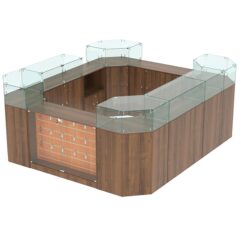 Комплект прилавков ВАЛЕНТИНО №2, Орех