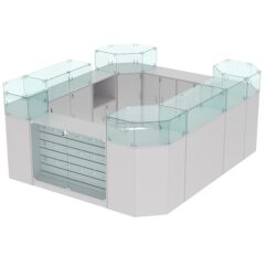 Комплект прилавков ВАЛЕНТИНО №2, Серый