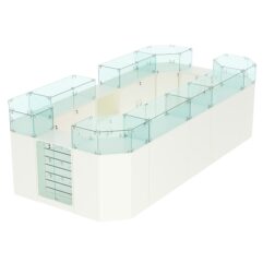 Комплект прилавков ВАЛЕНТИНО №3, Белый