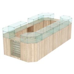 Комплект прилавков ВАЛЕНТИНО №3, Дуб Сонома