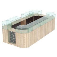 Комплект прилавков ВАЛЕНТИНО №3, Дуб Сонома и Дуб Венге