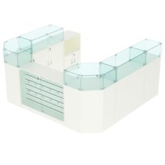 Комплект прилавков ВАЛЕНТИНО №4, Белый