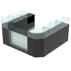 Комплект прилавков ВАЛЕНТИНО №4, Черный