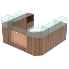 Комплект прилавков ВАЛЕНТИНО №4, Орех