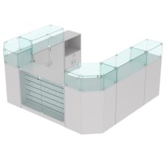 Комплект прилавков ВАЛЕНТИНО №4, Серый