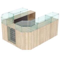 Комплект прилавков ВАЛЕНТИНО №5, Дуб Сонома и Дуб Венге