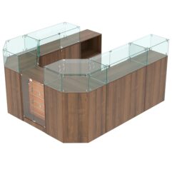 Комплект прилавков ВАЛЕНТИНО №5, Орех