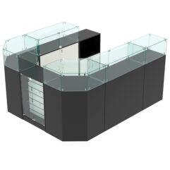 Комплект прилавков ВАЛЕНТИНО №6, Черный и Белый