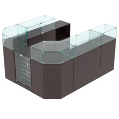 Комплект прилавков ВАЛЕНТИНО №6, Дуб Венге