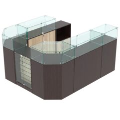 Комплект прилавков ВАЛЕНТИНО №6, Дуб Венге и Дуб Сонома