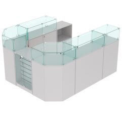 Комплект прилавков ВАЛЕНТИНО №6, Серый