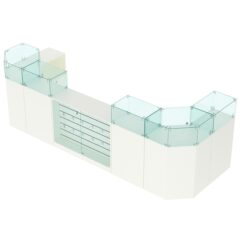 Комплект прилавков ВАЛЕНТИНО №7, Белый