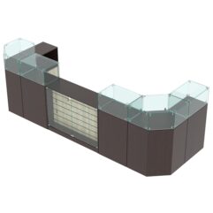 Комплект прилавков ВАЛЕНТИНО №7, Дуб Венге и Дуб Сонома