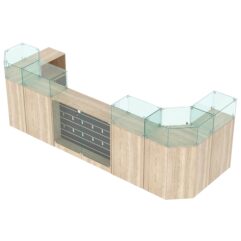 Комплект прилавков ВАЛЕНТИНО №7, Дуб Сонома и Дуб Венге