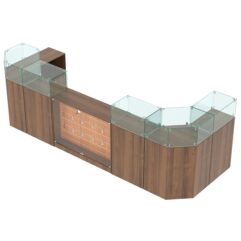 Комплект прилавков ВАЛЕНТИНО №7, Орех