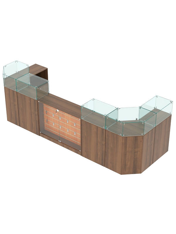 Комплект прилавков ВАЛЕНТИНО №7, Орех