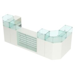 Комплект прилавков ВАЛЕНТИНО №9, Белый и Черный