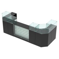 Комплект прилавков ВАЛЕНТИНО №9, Черный и Белый