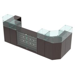 Комплект прилавков ВАЛЕНТИНО №9, Дуб Венге