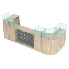 Комплект прилавков ВАЛЕНТИНО №9, Дуб Сонома и Дуб Венге