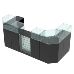 Комплект прилавков ВАЛЕНТИНО №10, Черный и Белый