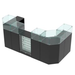 Комплект прилавков ВАЛЕНТИНО №10, Черный