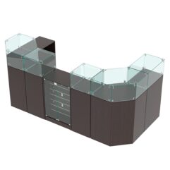 Комплект прилавков ВАЛЕНТИНО №10, Дуб Венге