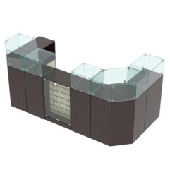 Комплект прилавков ВАЛЕНТИНО №10, Дуб Венге и Дуб Сонома