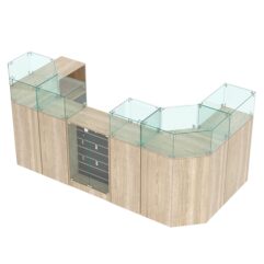 Комплект прилавков ВАЛЕНТИНО №10, Дуб Сонома и Дуб Венге