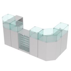 Комплект прилавков ВАЛЕНТИНО №10, Серый