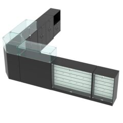Комплект прилавков ВАЛЕНТИНО №11, Черный