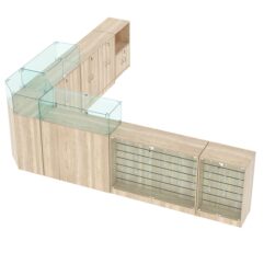 Комплект прилавков ВАЛЕНТИНО №11, Дуб Сонома