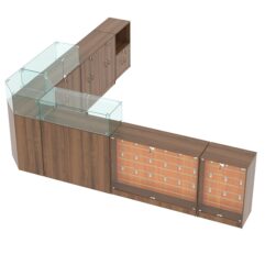 Комплект прилавков ВАЛЕНТИНО №11, Орех