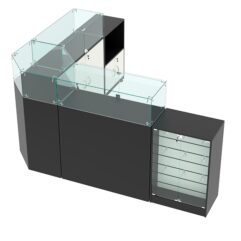 Комплект прилавков ВАЛЕНТИНО №12, Черный и Белый