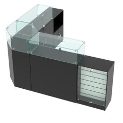 Комплект прилавков ВАЛЕНТИНО №12, Черный