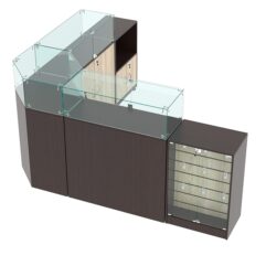 Комплект прилавков ВАЛЕНТИНО №12, Дуб Венге и Дуб Сонома