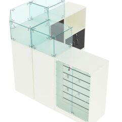 Комплект прилавков ВАЛЕНТИНО №13, Белый и Черный