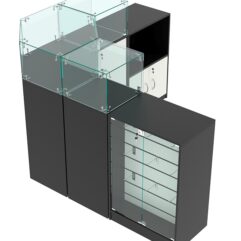 Комплект прилавков ВАЛЕНТИНО №13, Черный и Белый