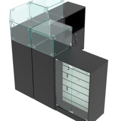 Комплект прилавков ВАЛЕНТИНО №13, Черный
