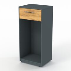 Прилавок ФЕЕРВЕРК №1 выкатной, Темно-серый и Дуб Золотистый