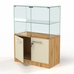 Прилавок ФЕЕРВЕРК №2, Дуб Золотистый и Крем Вайс