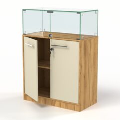 Прилавок ФЕЕРВЕРК №3, Дуб Золотистый и Крем Вайс