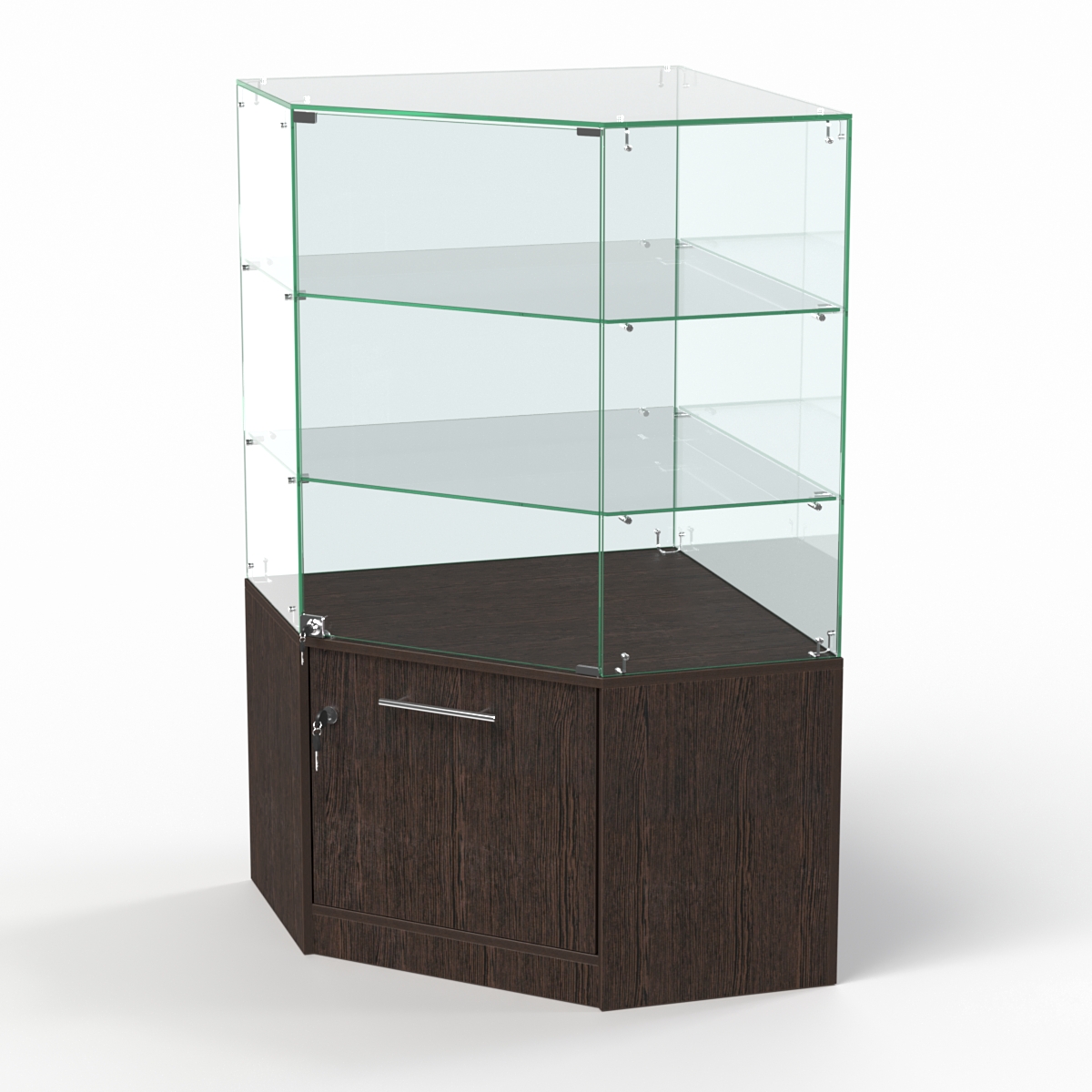 Прилавок ФЕЕРВЕРК №4 пятигранный, Дуб Венге