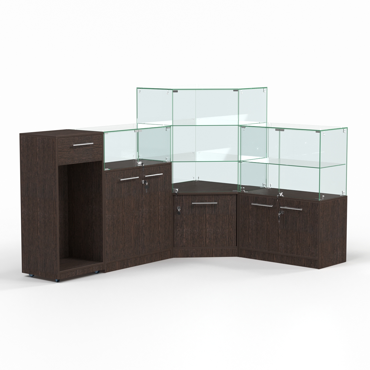 Комплект прилавков ФЕЕРВЕРК №1, Дуб Венге